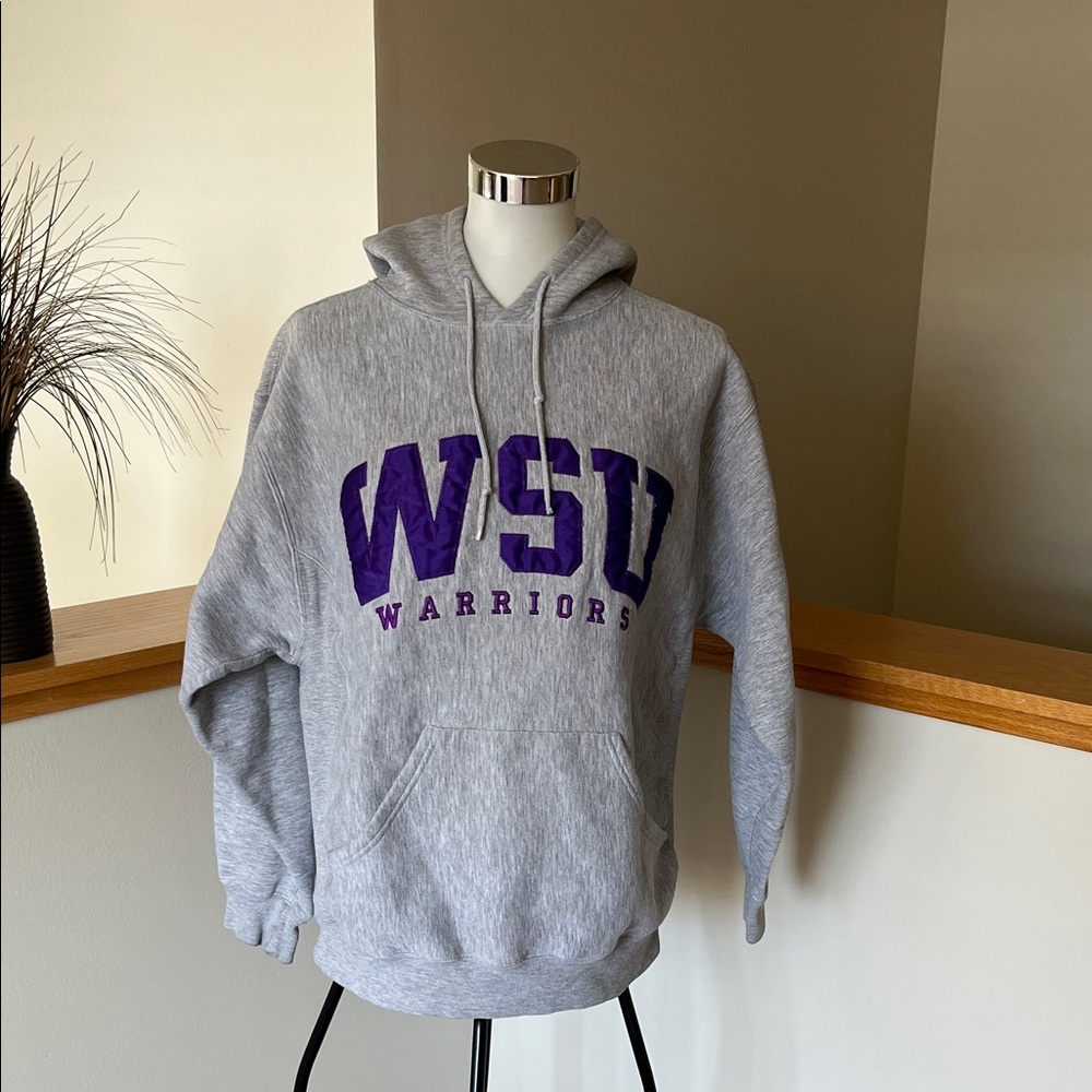 Winona State University Y2K 90’s Jansport Hoodie. Size Medium. Stitched Emblem.